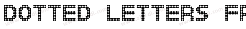 Dotted Letters Fr字体转换